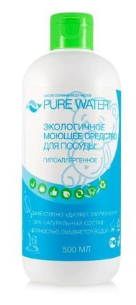 Средство для посуды гипоаллергенное (500 мл), Pure Water