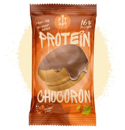Печенье протеиновое FIT KIT Chocoron (Соленая карамель) (30 г)
